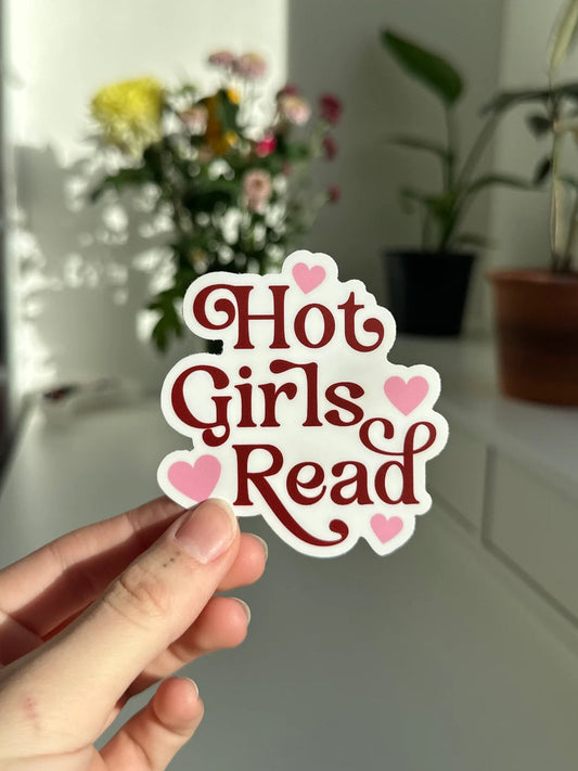 Hot Girls Read Sticker