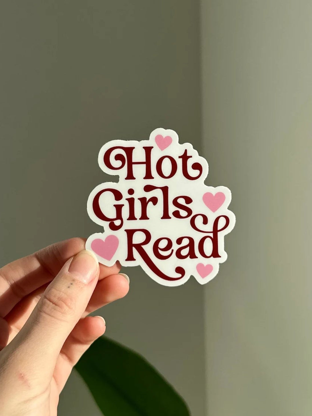Hot Girls Read Sticker