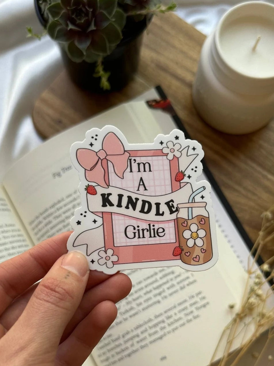 I'm a Kindle Girlie Sticker