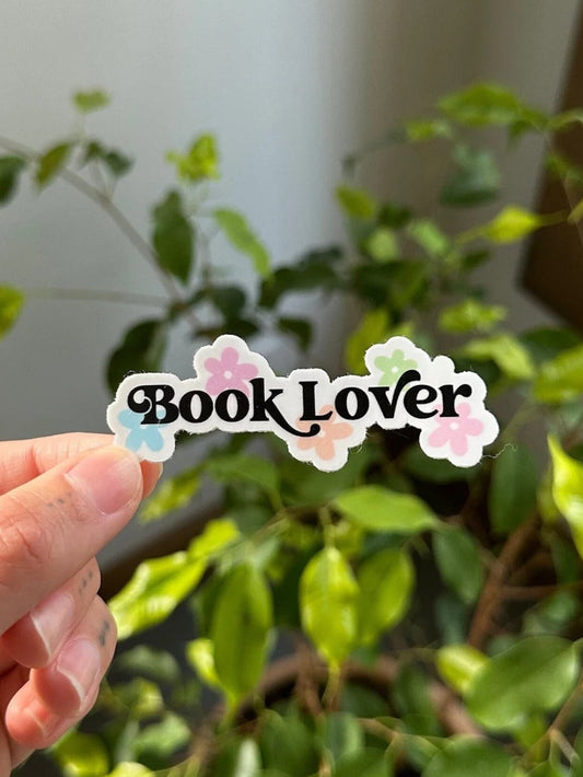 Book Lover Floral Sticker