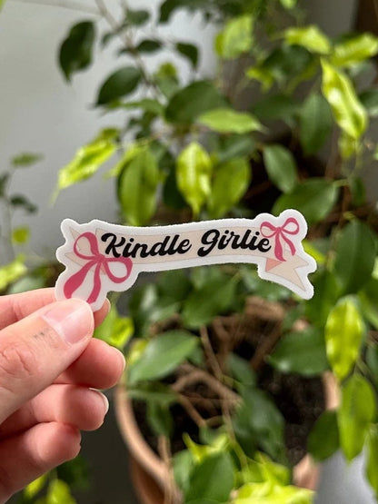 Kindle Girlie Bow Sticker