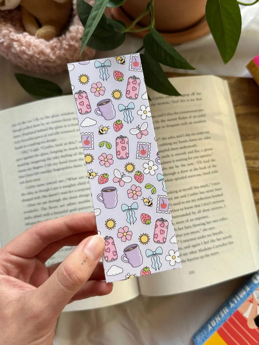 Purple Summer Pattern Bookmark