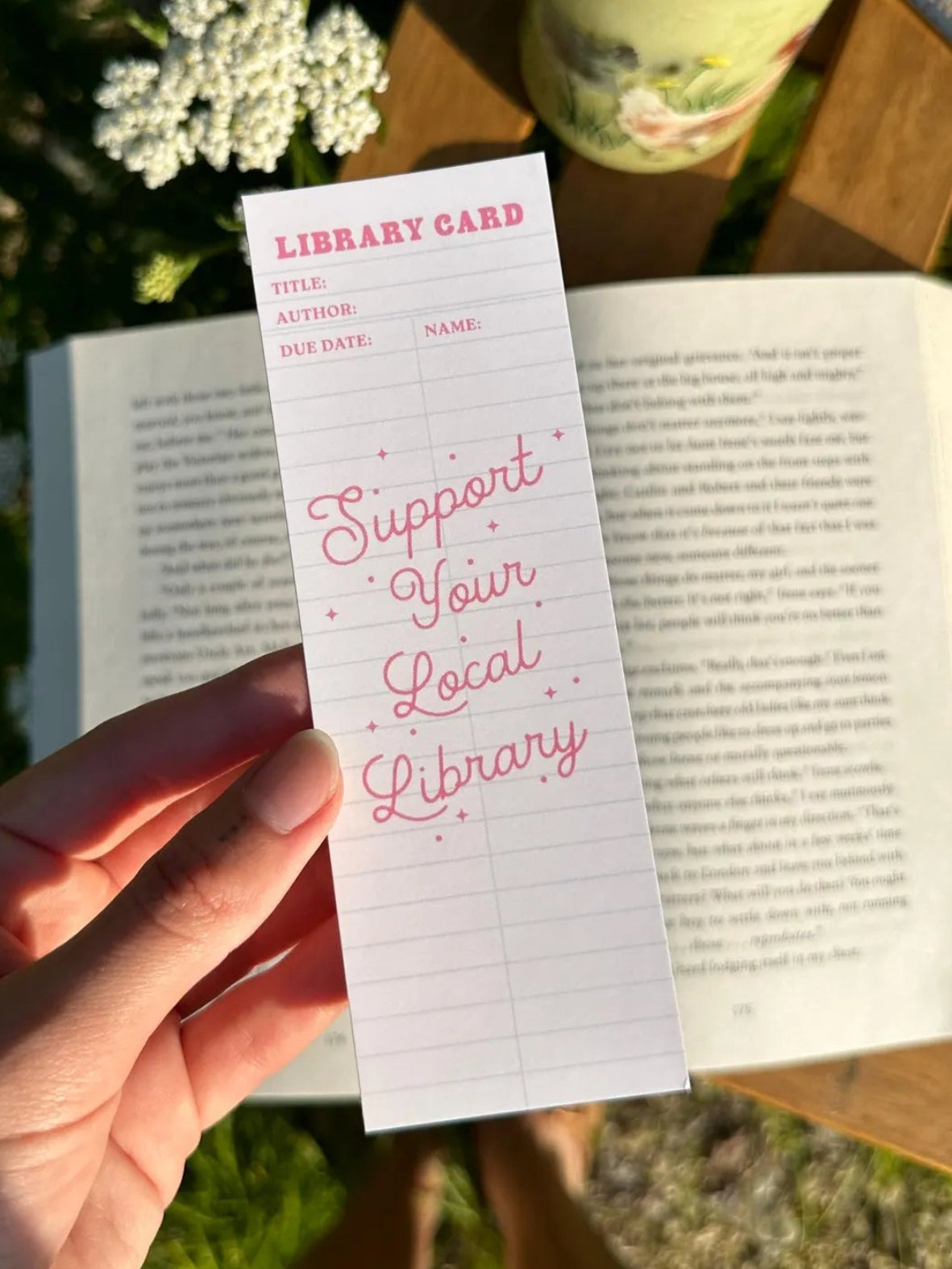 Support Your Local Library Bookmark