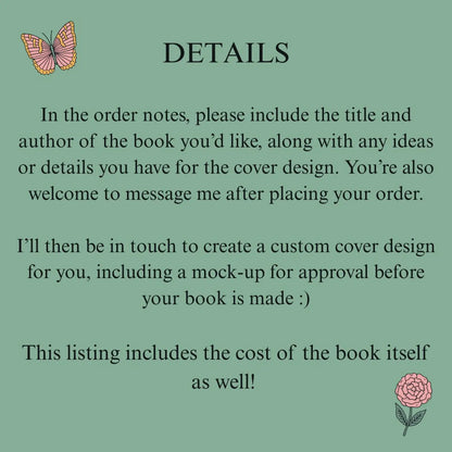 Custom Paperback Rebind (Any Book of Your Choice)