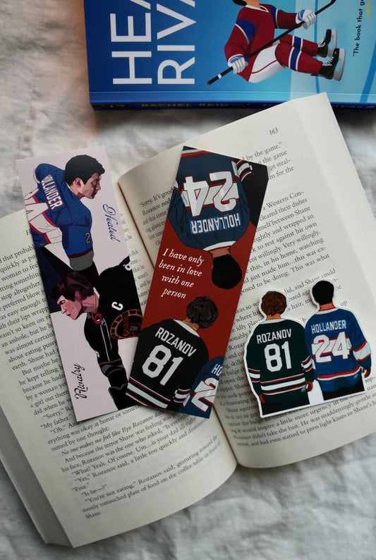 Heated Rivalry Sticker & Bookmark Bundle (2 bookmarks, 1 sticker)