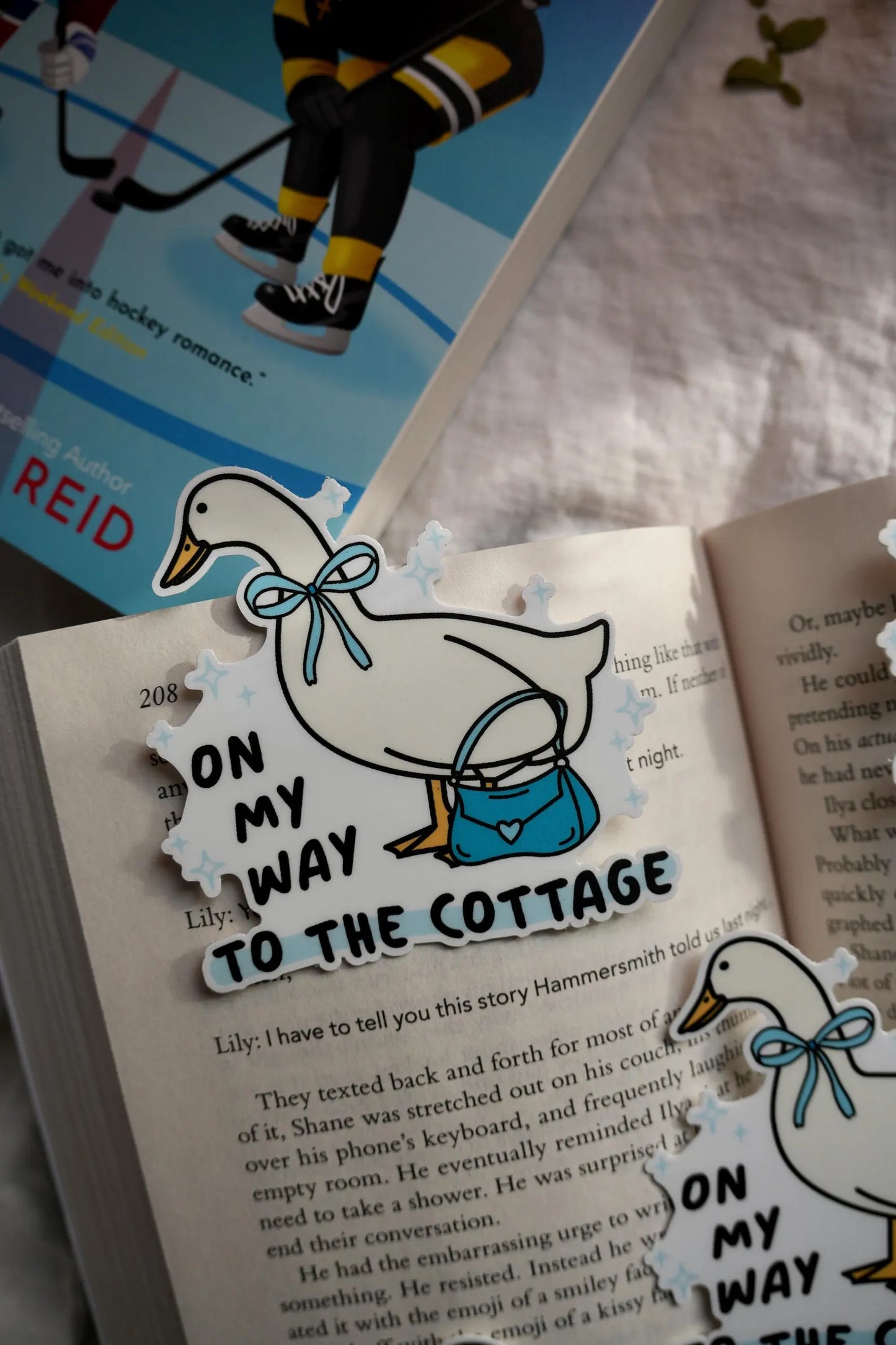 On My Way to the Cottage Sticker