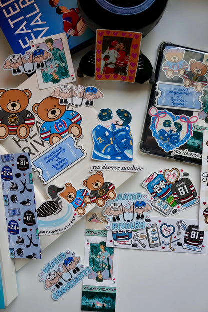 Heated Rivalry MYSTERY Sticker & Bookmark Bundle