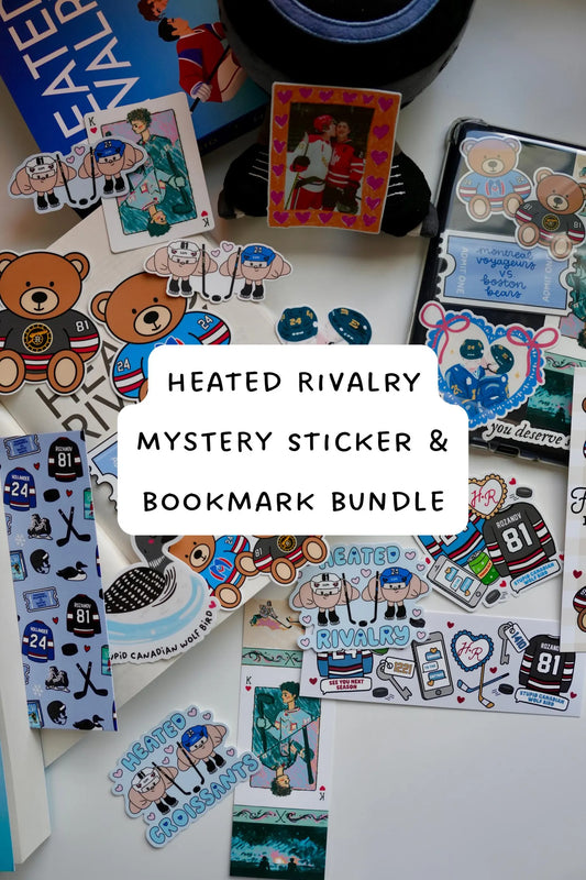 Heated Rivalry MYSTERY Sticker & Bookmark Bundle