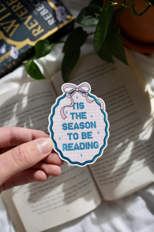 Tis The Season To Be Reading Sticker