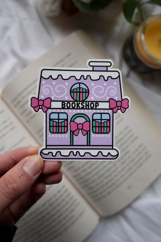 Purple Bookshop Sticker