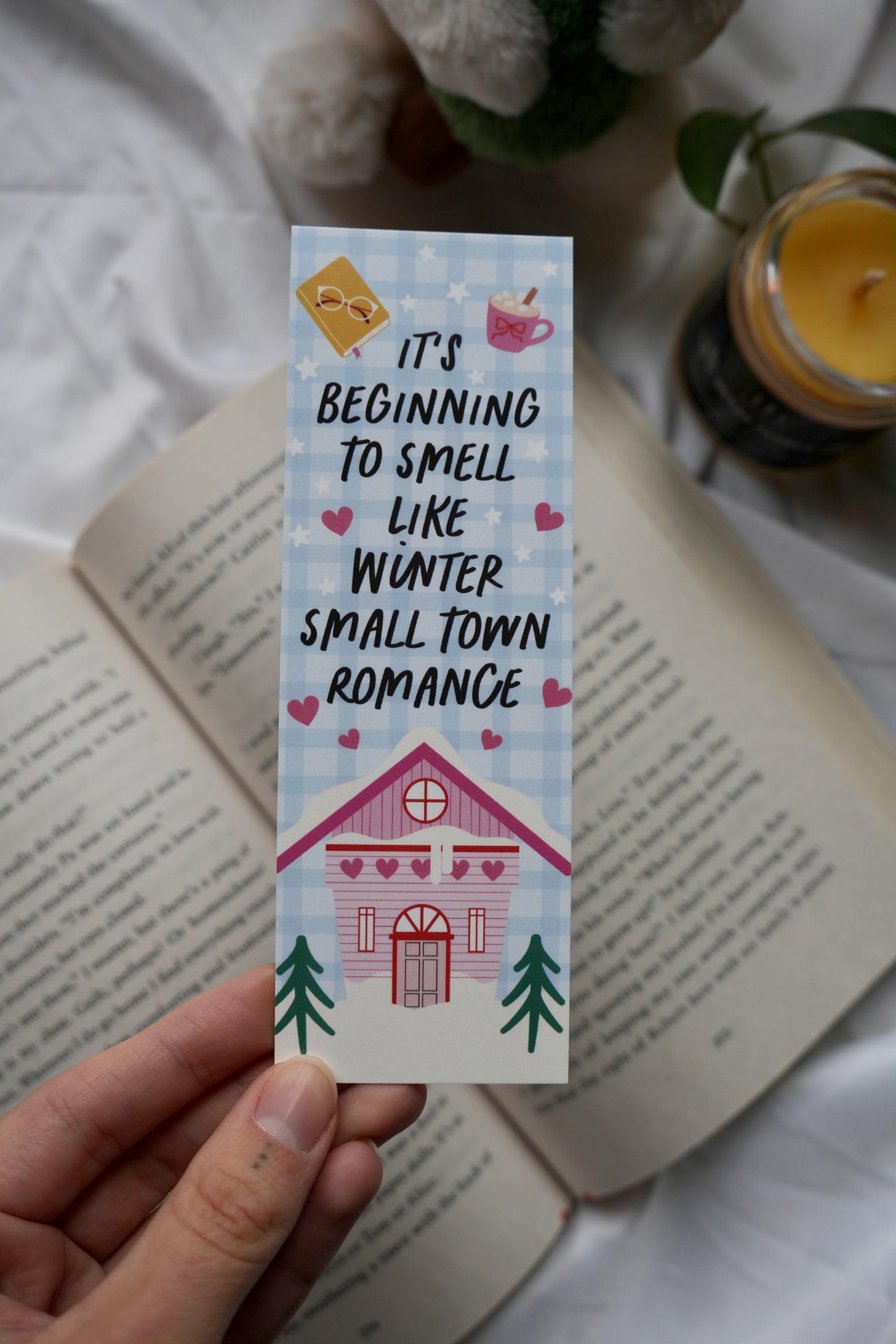 It's Beginning to Smell Like Winter Small Town Romance Bookmark