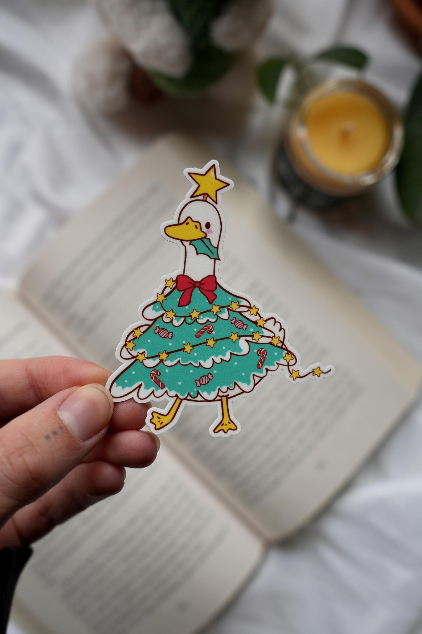 Festive Geese Stickers