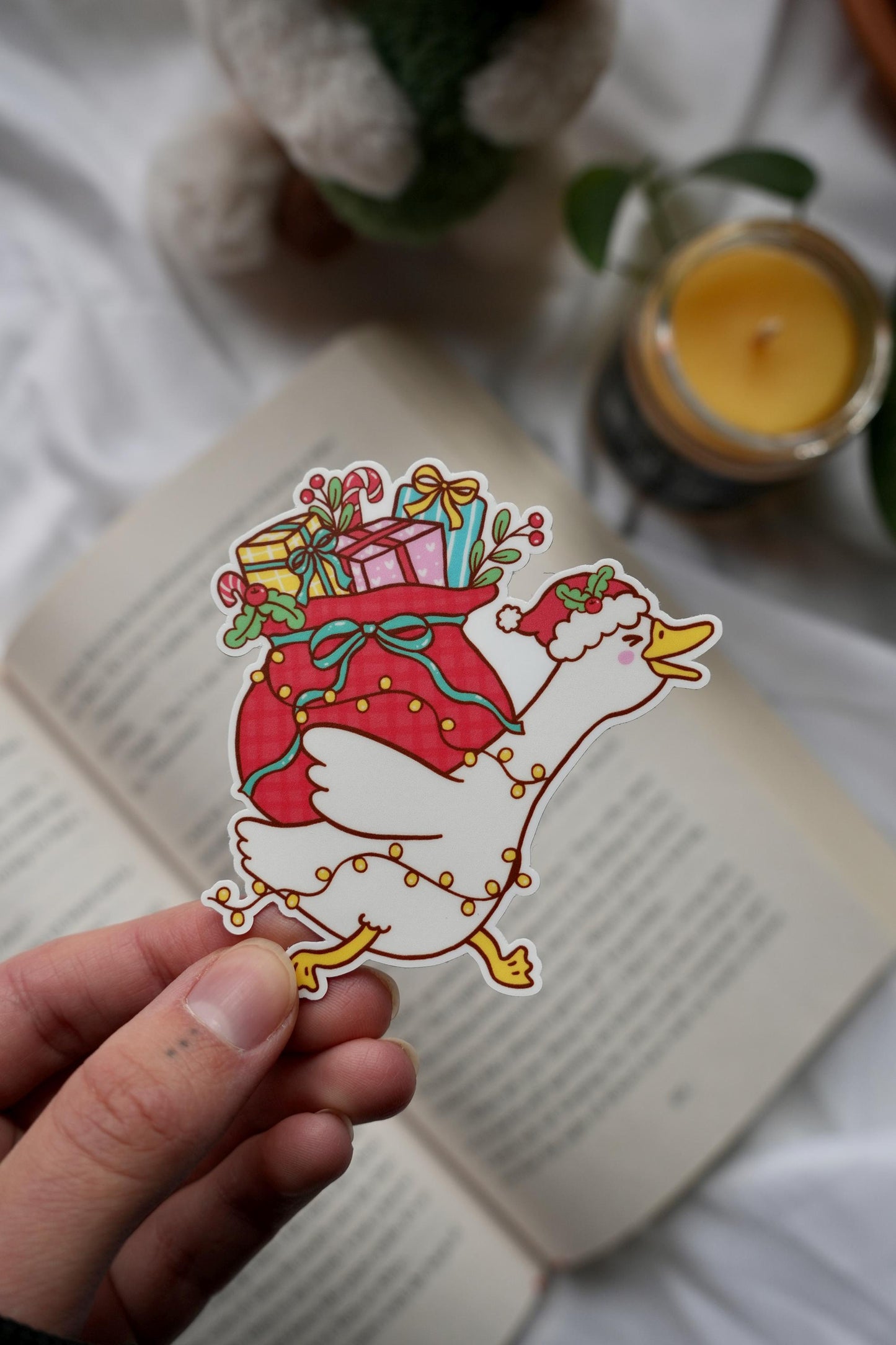 Festive Geese Stickers