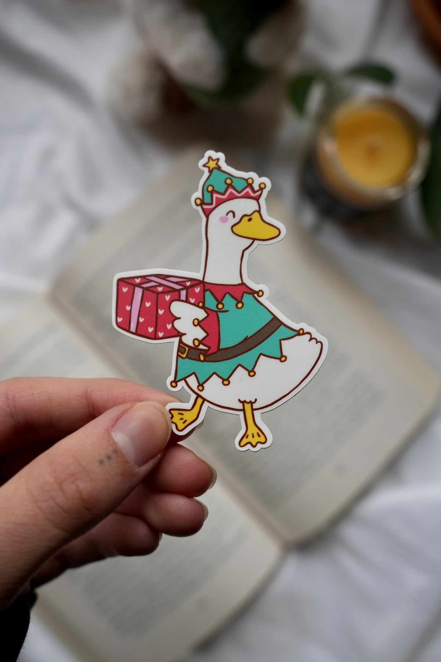 Festive Geese Stickers