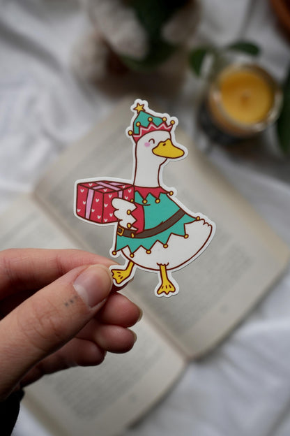 Festive Geese Stickers