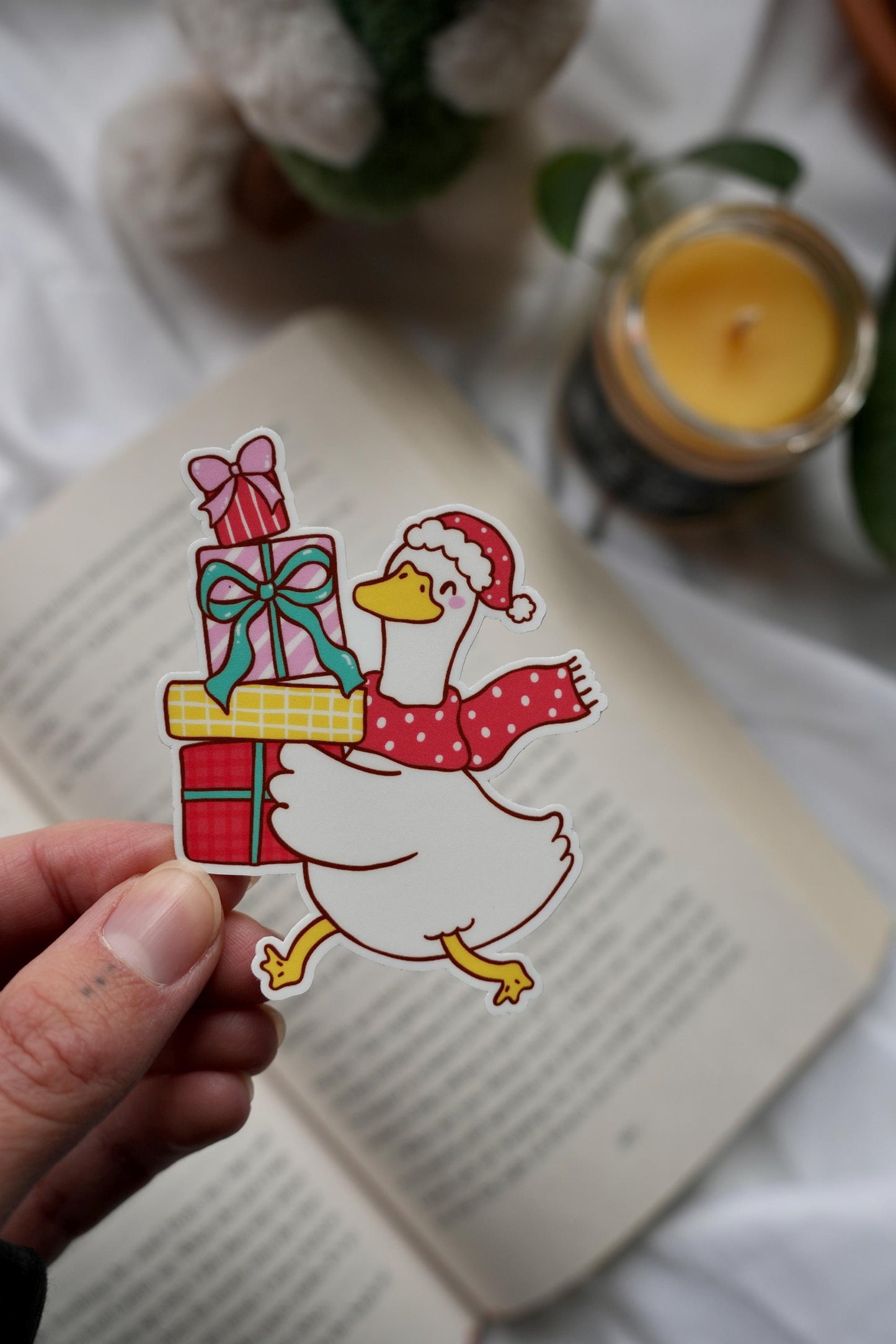 Festive Geese Stickers