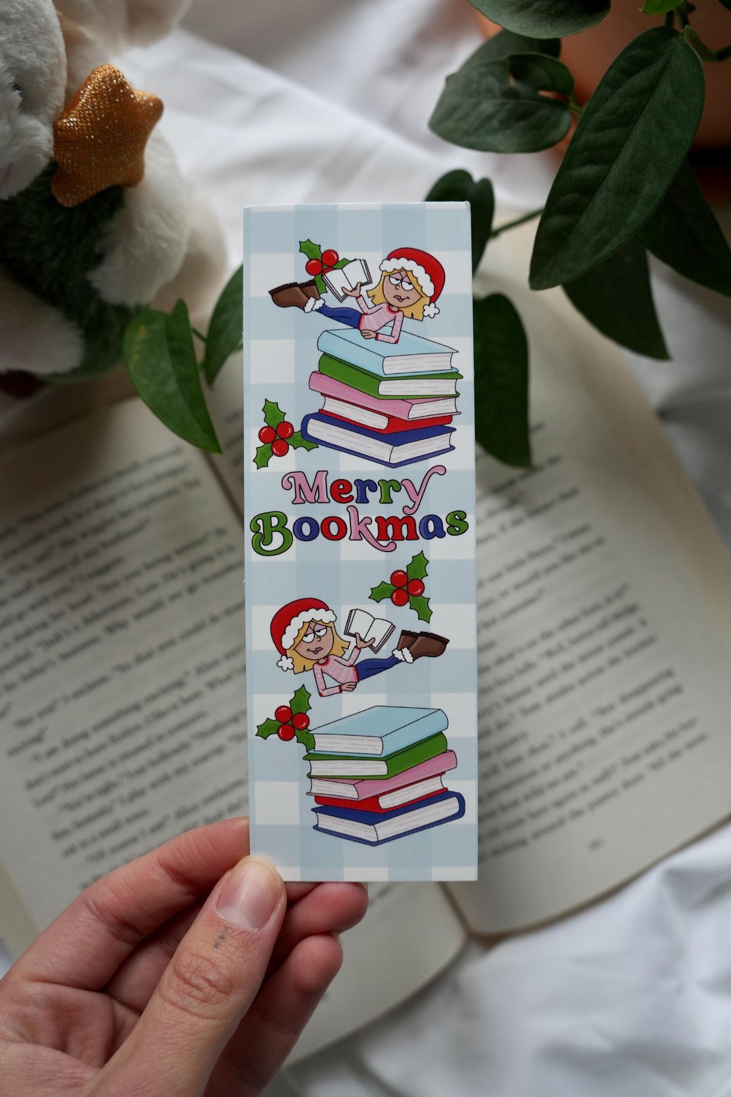 Merry Bookmas Lizzie Bookmark