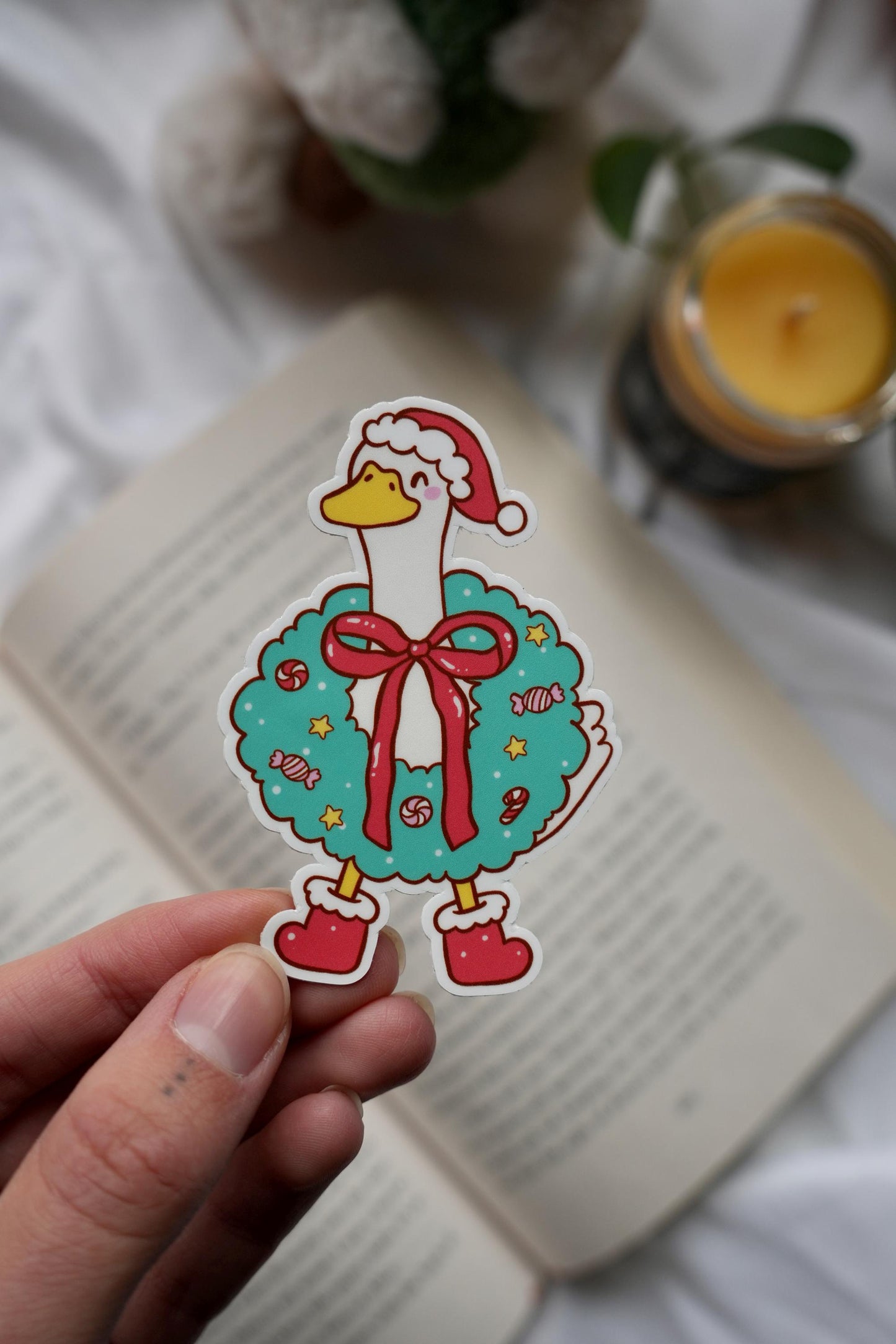 Festive Geese Stickers