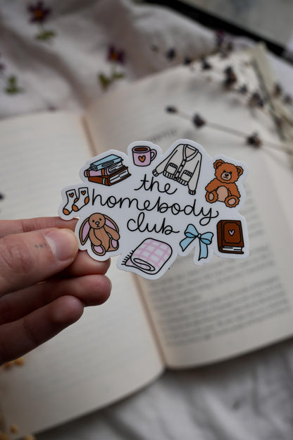 The Homebody Club Sticker