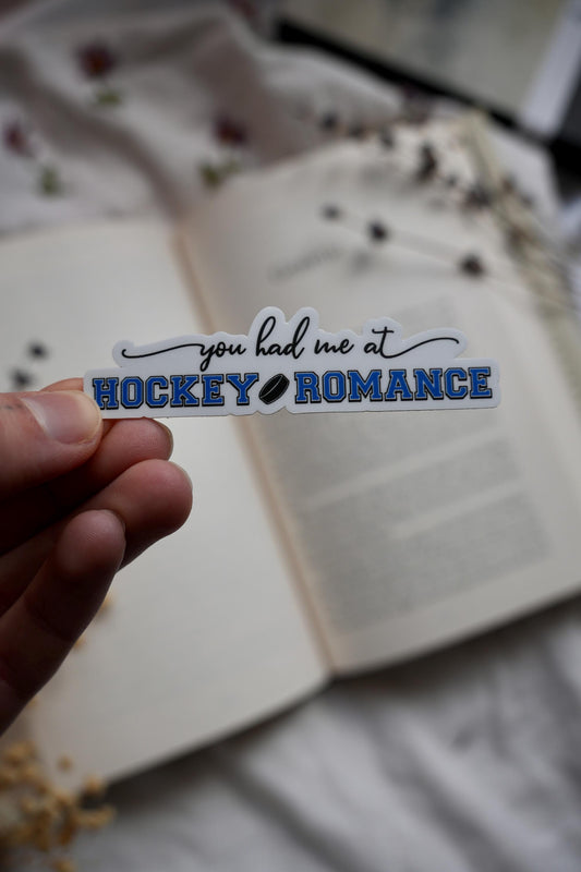 You Had Me At Hockey Romance Sticker
