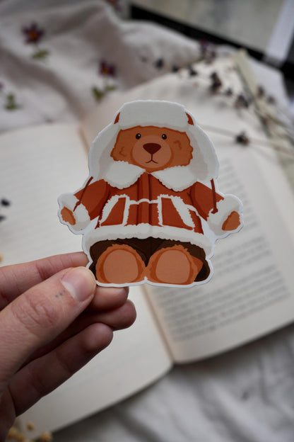 Winter Teddy Sticker