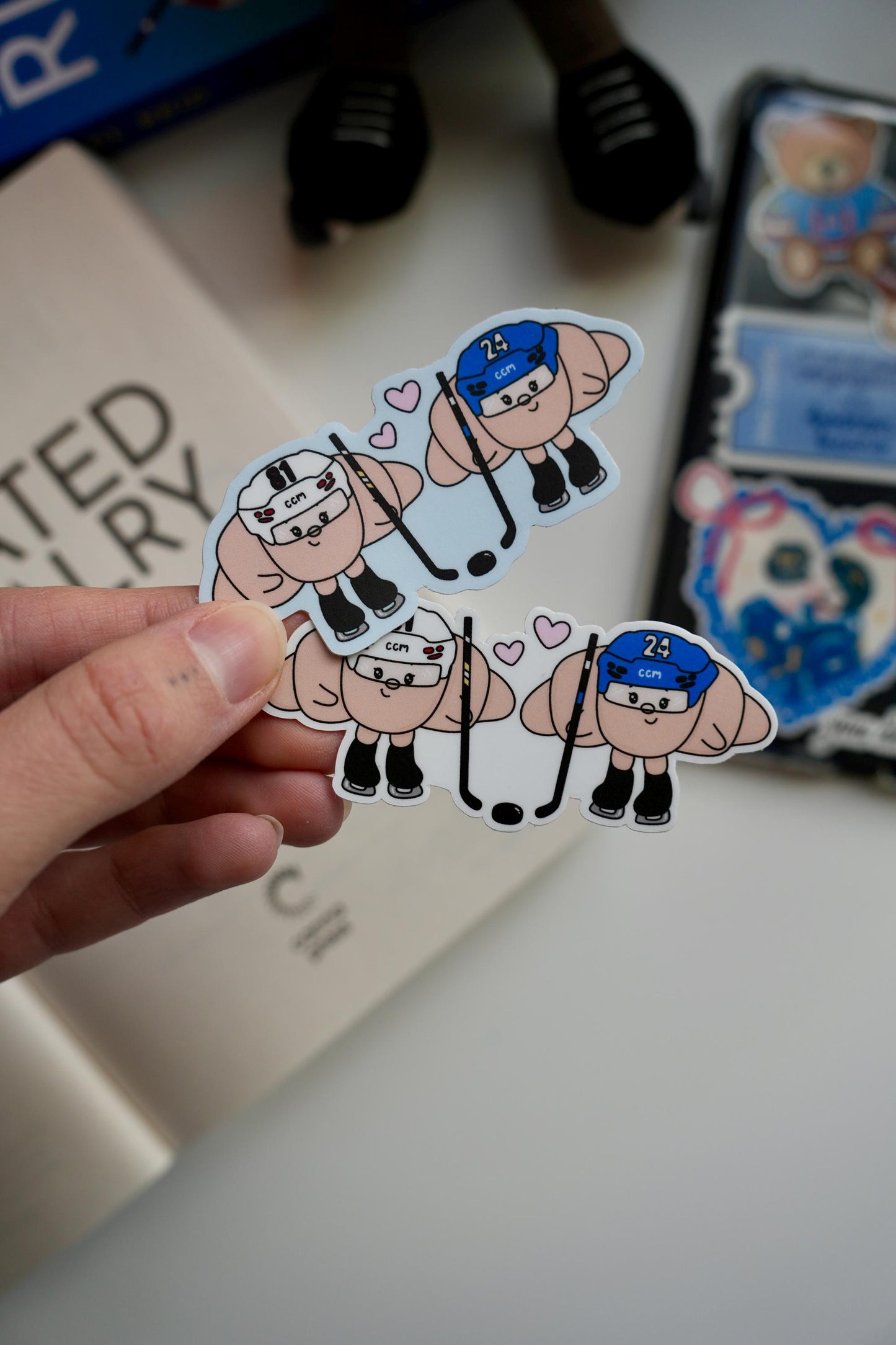 Hockey Croissants Sticker