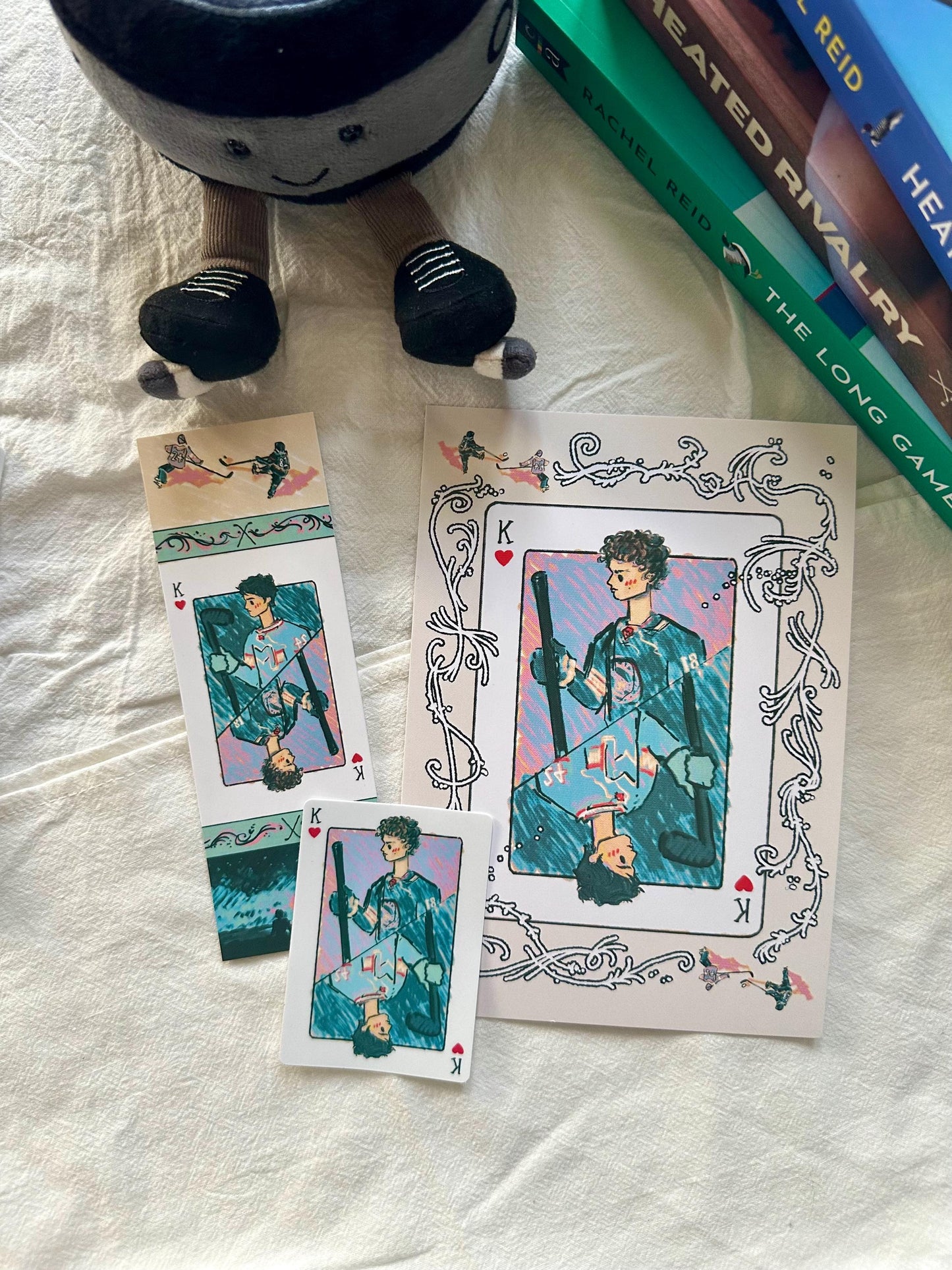 King of Hearts Bundle (Sticker, Bookmark and Art Print)