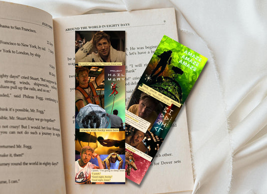 Project Hail Mary Collage Bookmarks