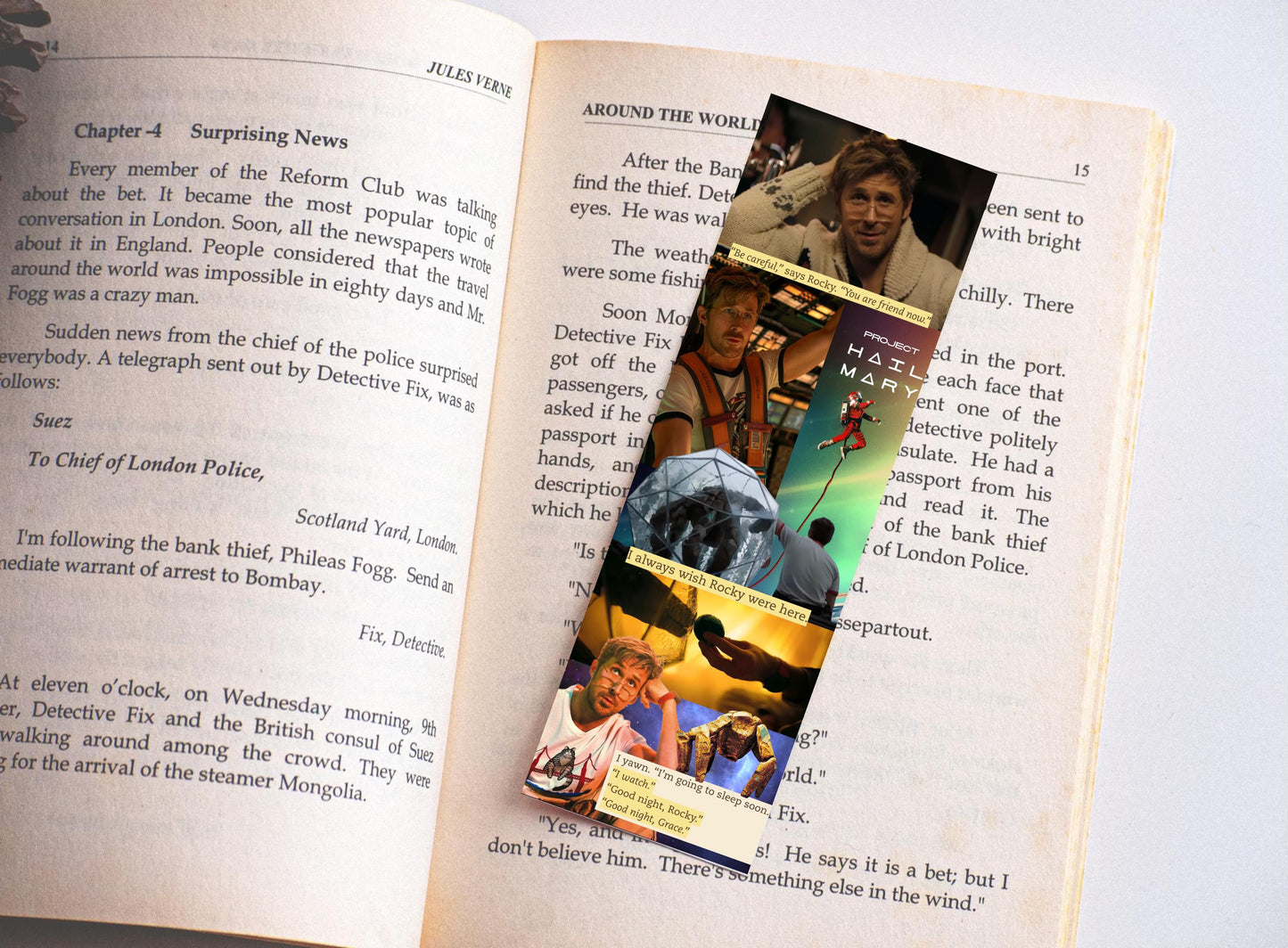 Project Hail Mary Collage Bookmarks
