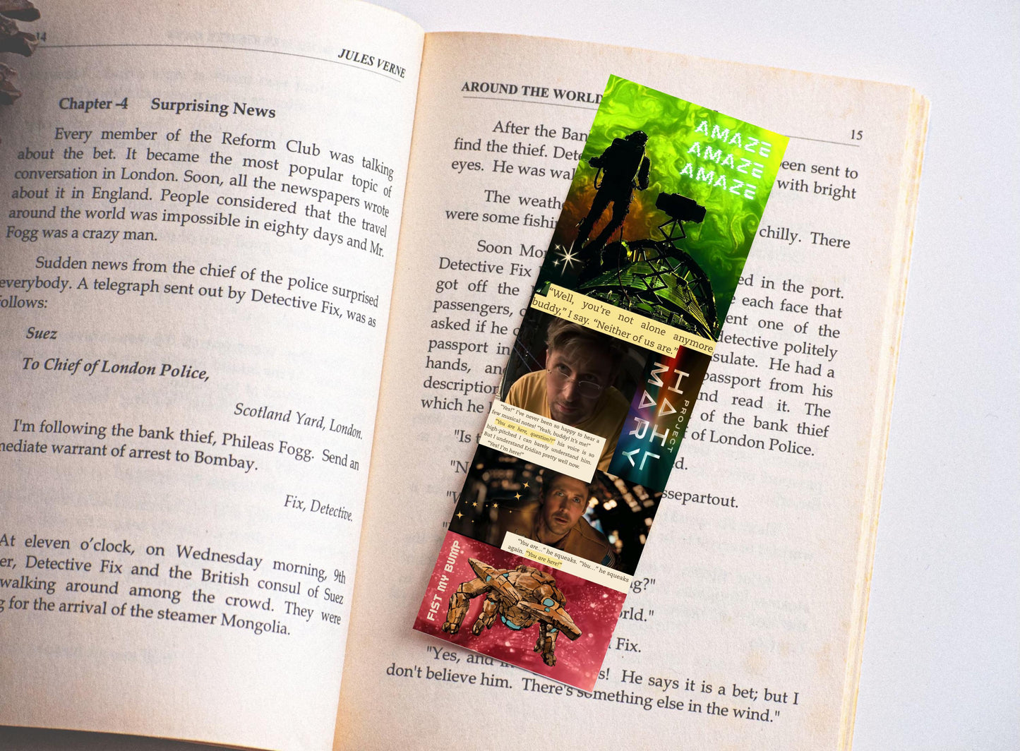 Project Hail Mary Collage Bookmarks