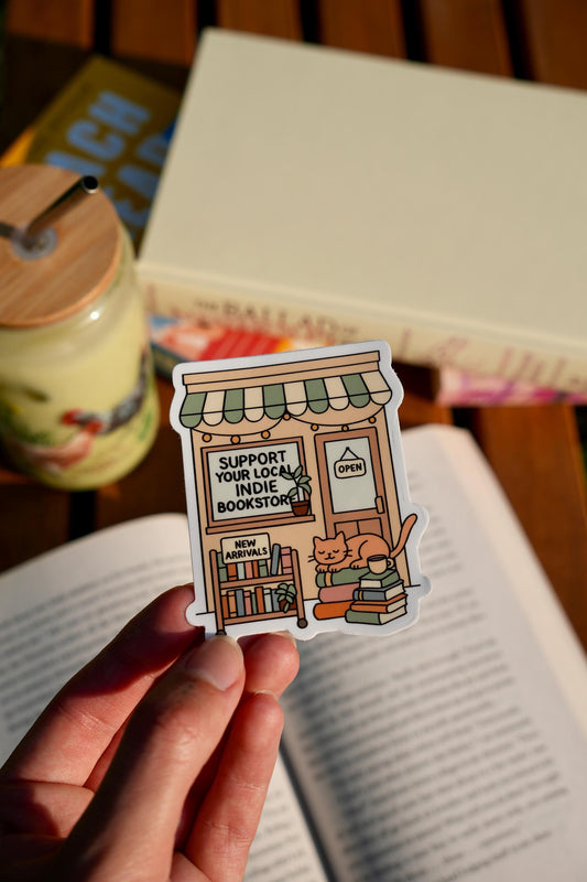Support Your Local Indie Bookstore Sticker