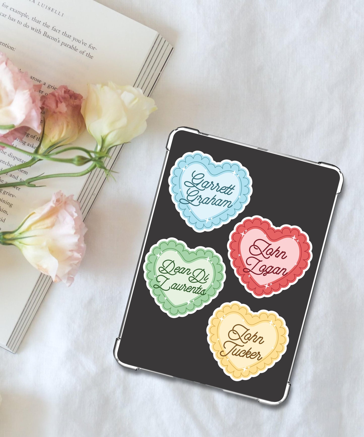 Briar Boys Hearts Stickers
