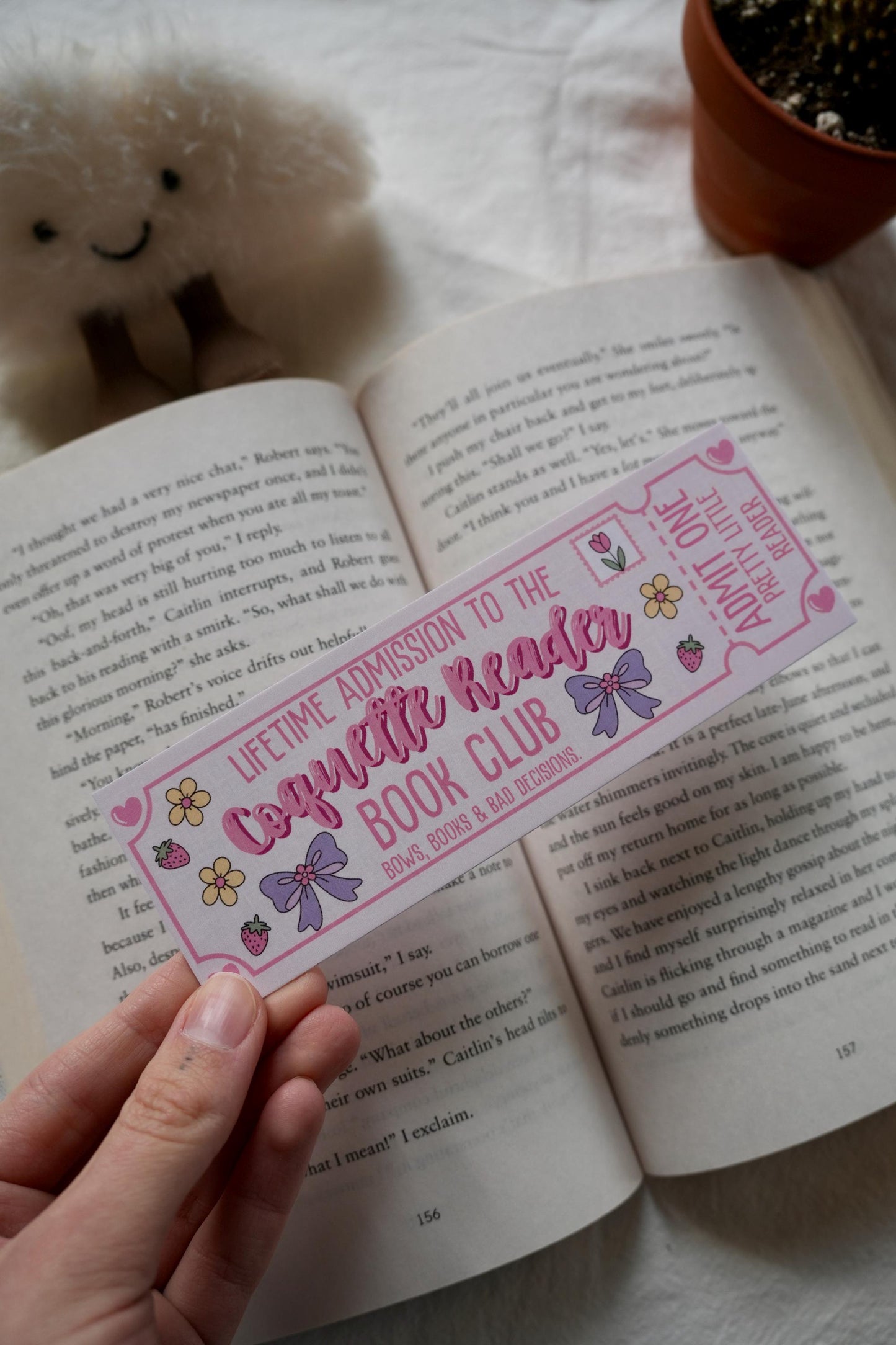 Coquette Reader Book Club Bookmark