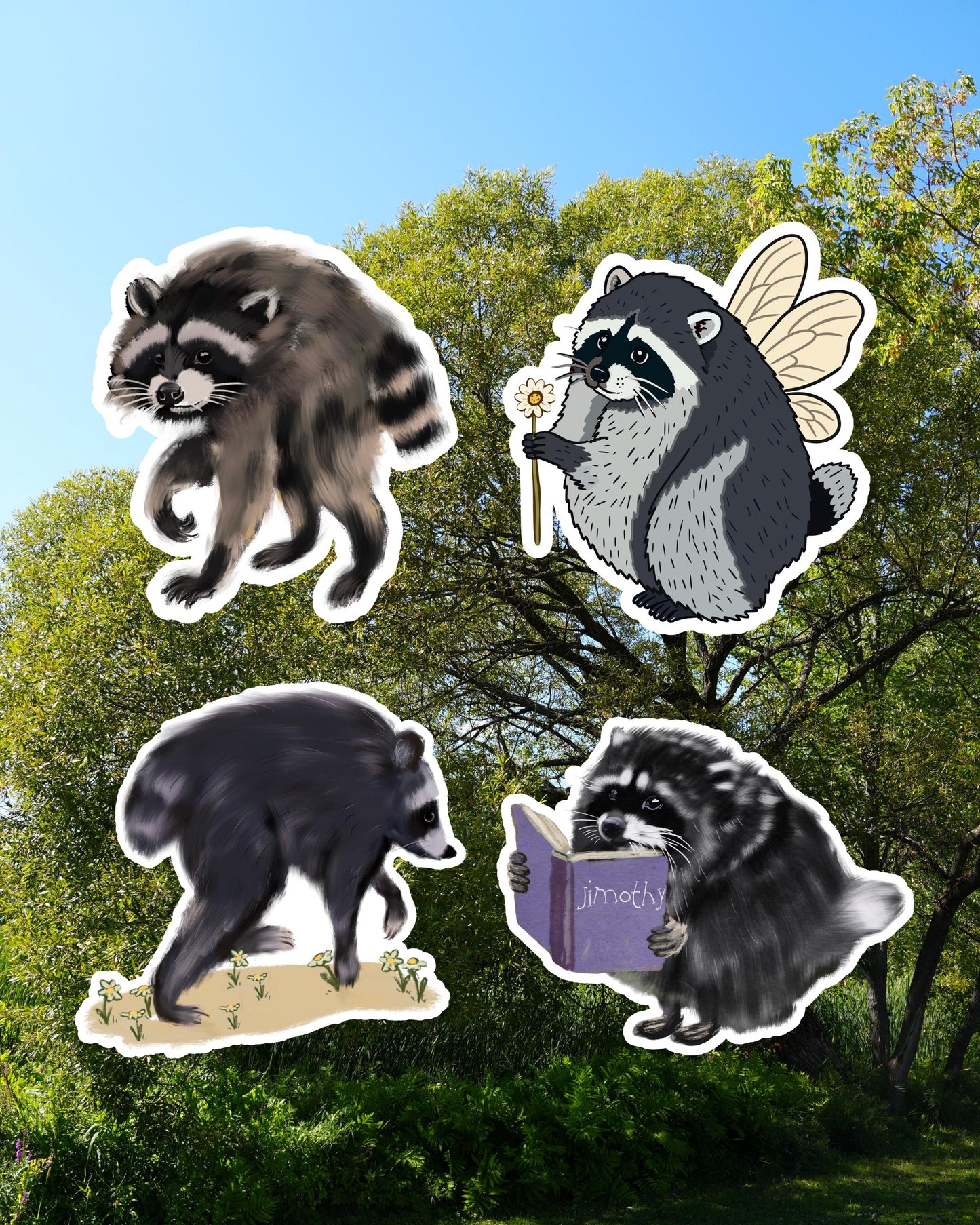 Jimothy the Raccoon Sticker Bundle