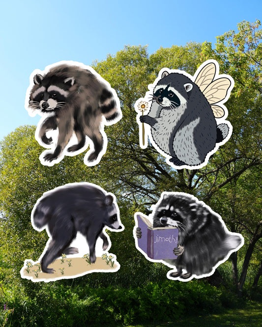 Jimothy the Raccoon Sticker Bundle