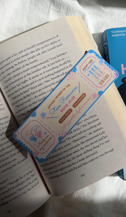 Stem Romance Book Club Bookmark