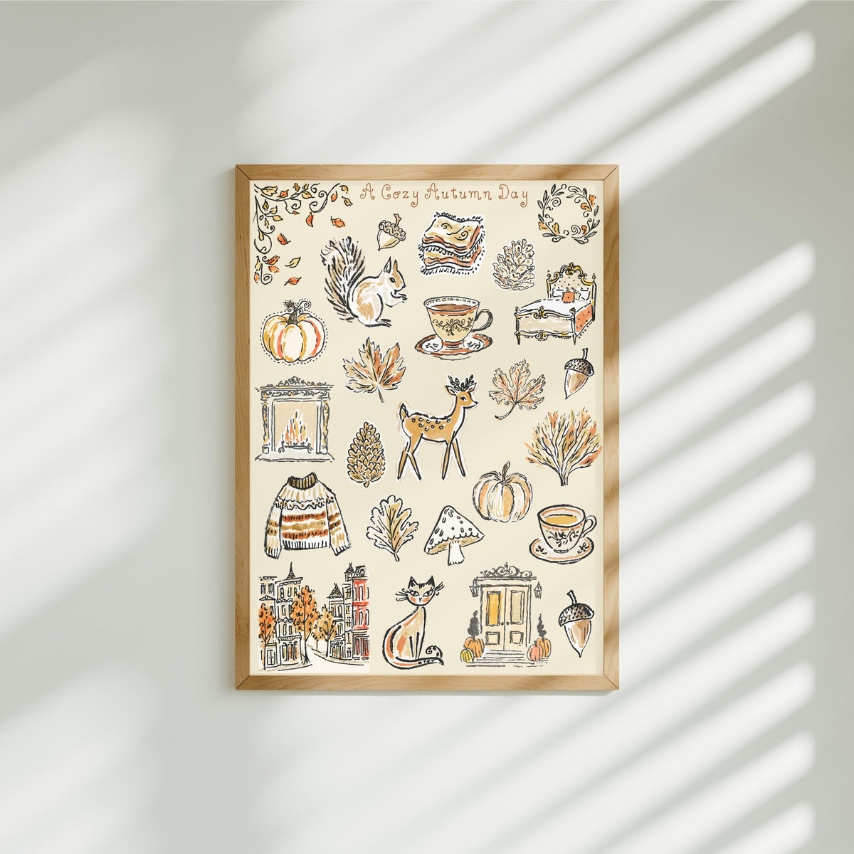 A Cozy Autumn Day Art Print 5x7