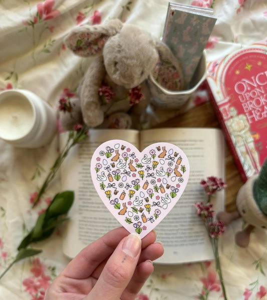 Coquette Spring Heart Sticker