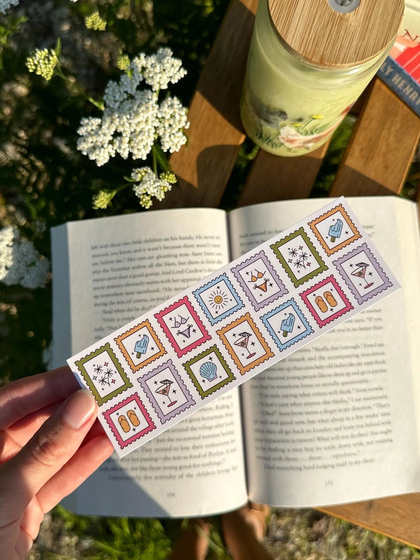 Summer Stamps Bookmark