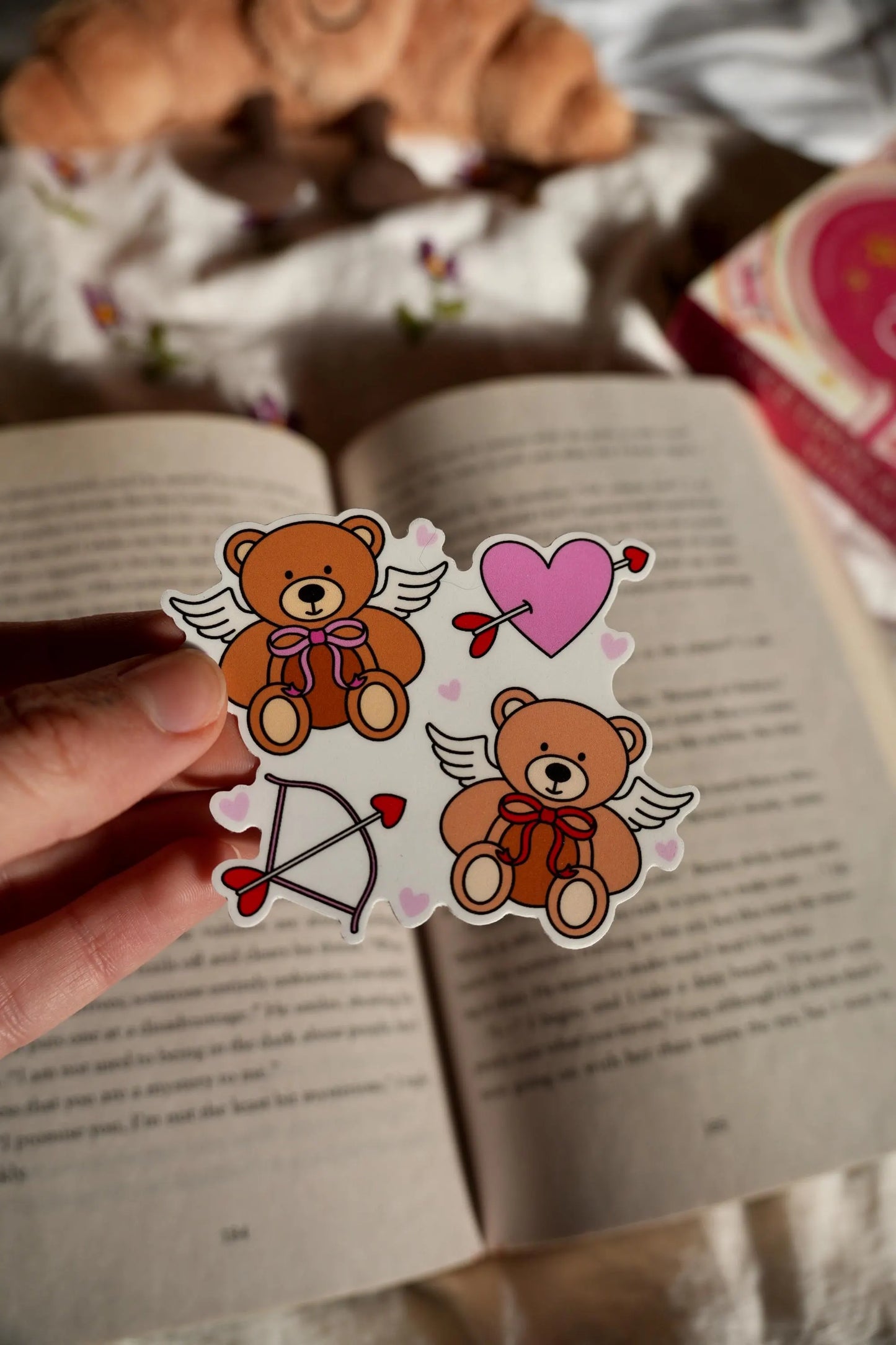 Angel Cupid Teddy Bear Sticker
