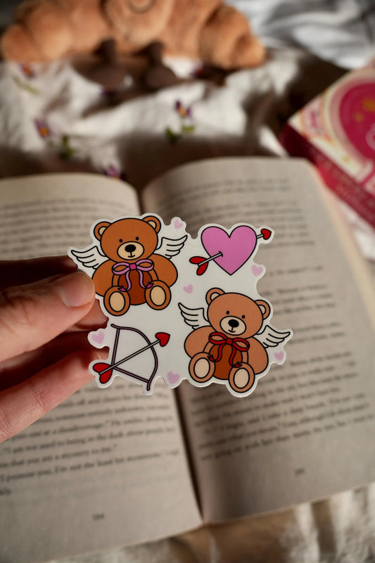 Angel Cupid Teddy Bear Sticker