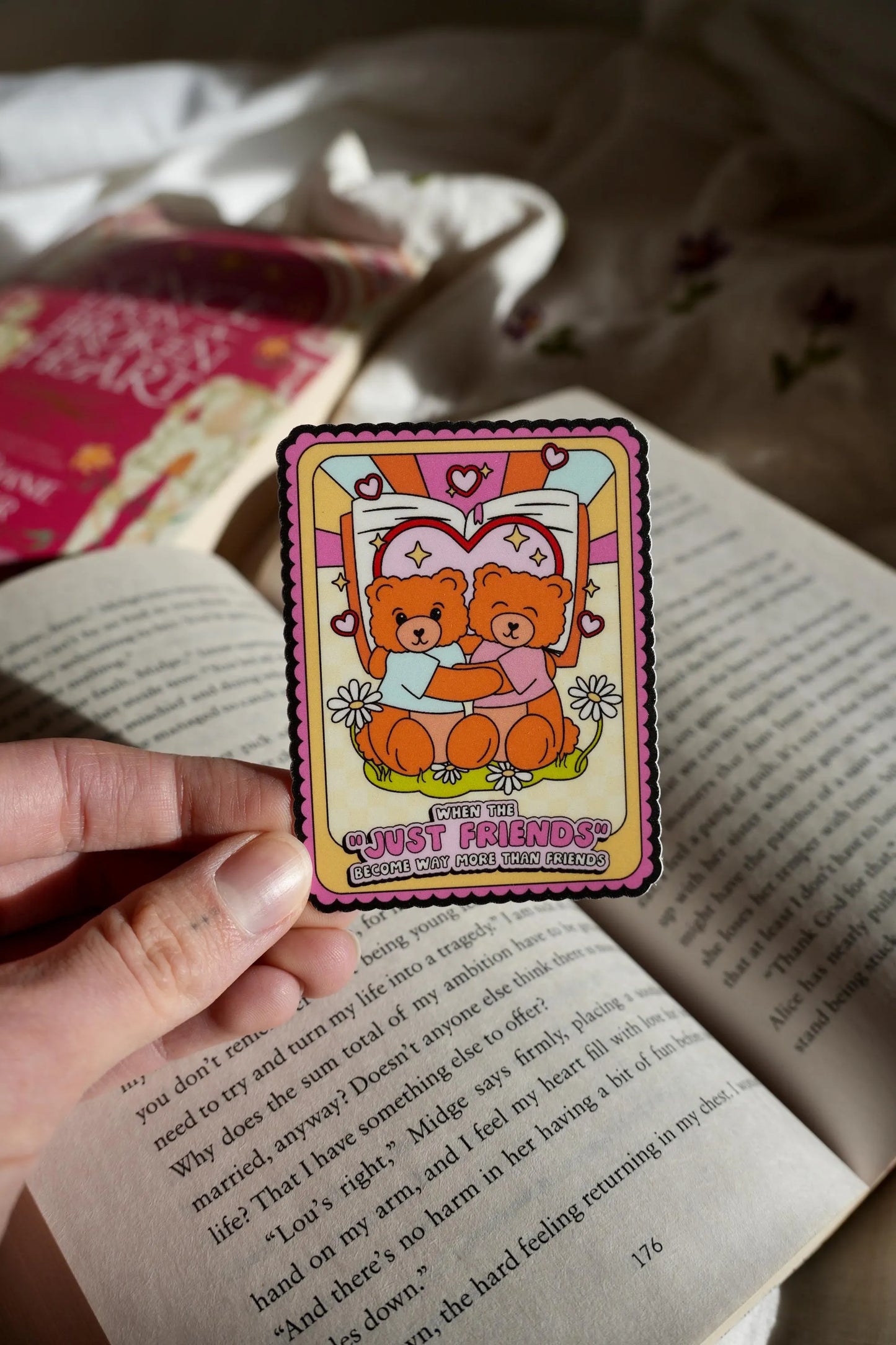 Friends to Lovers Trope Bear Sticker