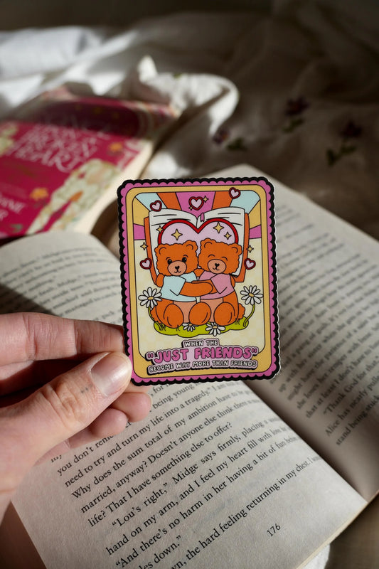 Friends to Lovers Trope Bear Sticker