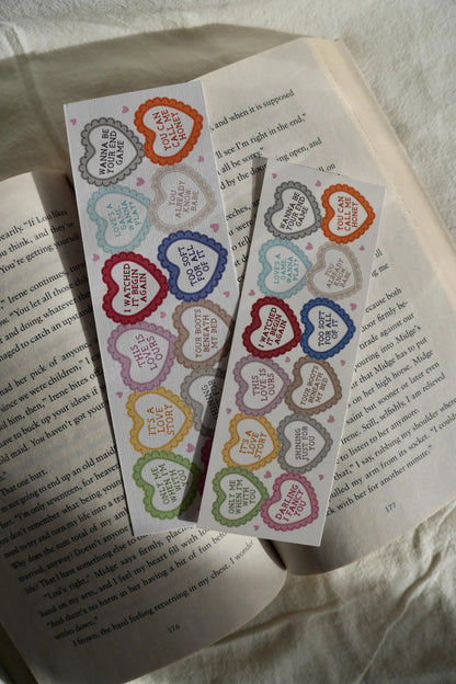 Eras Hearts Lyrics Bookmark