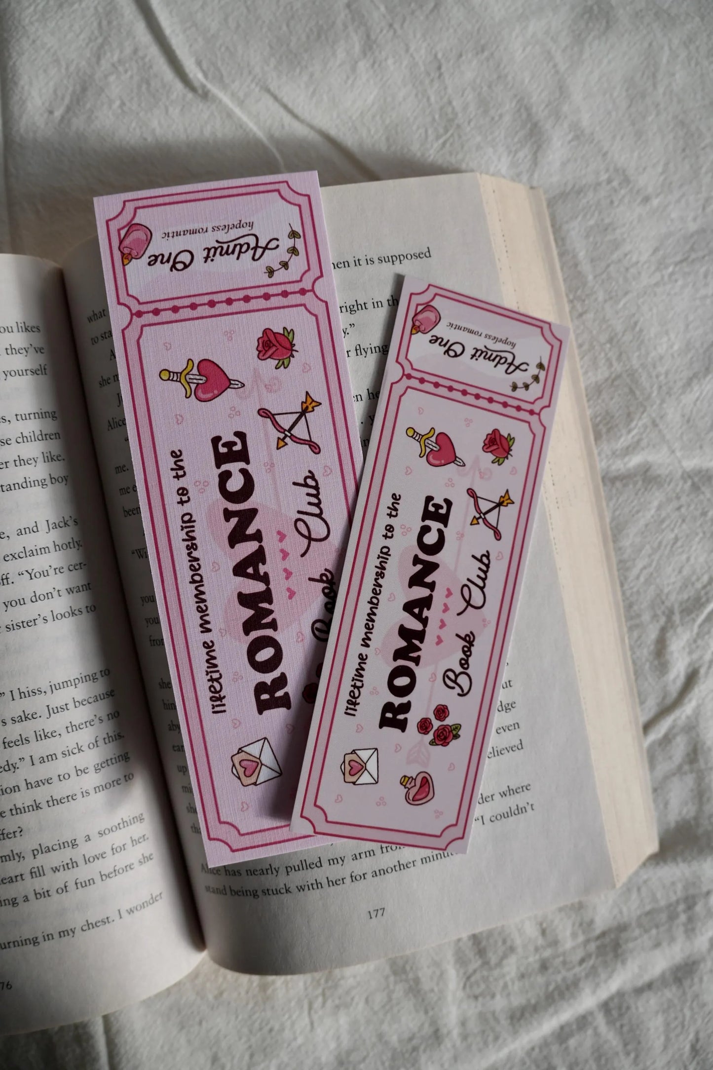 Lifetime Membership to the Romance Book Club Bookmark