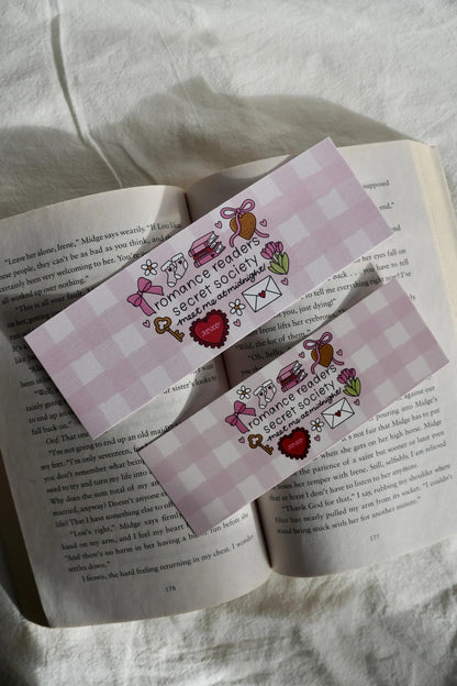 Romance Readers Secret Society Bookmark