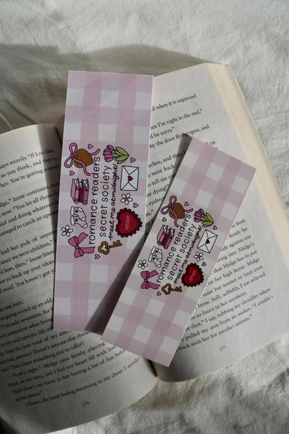 Romance Readers Secret Society Bookmark