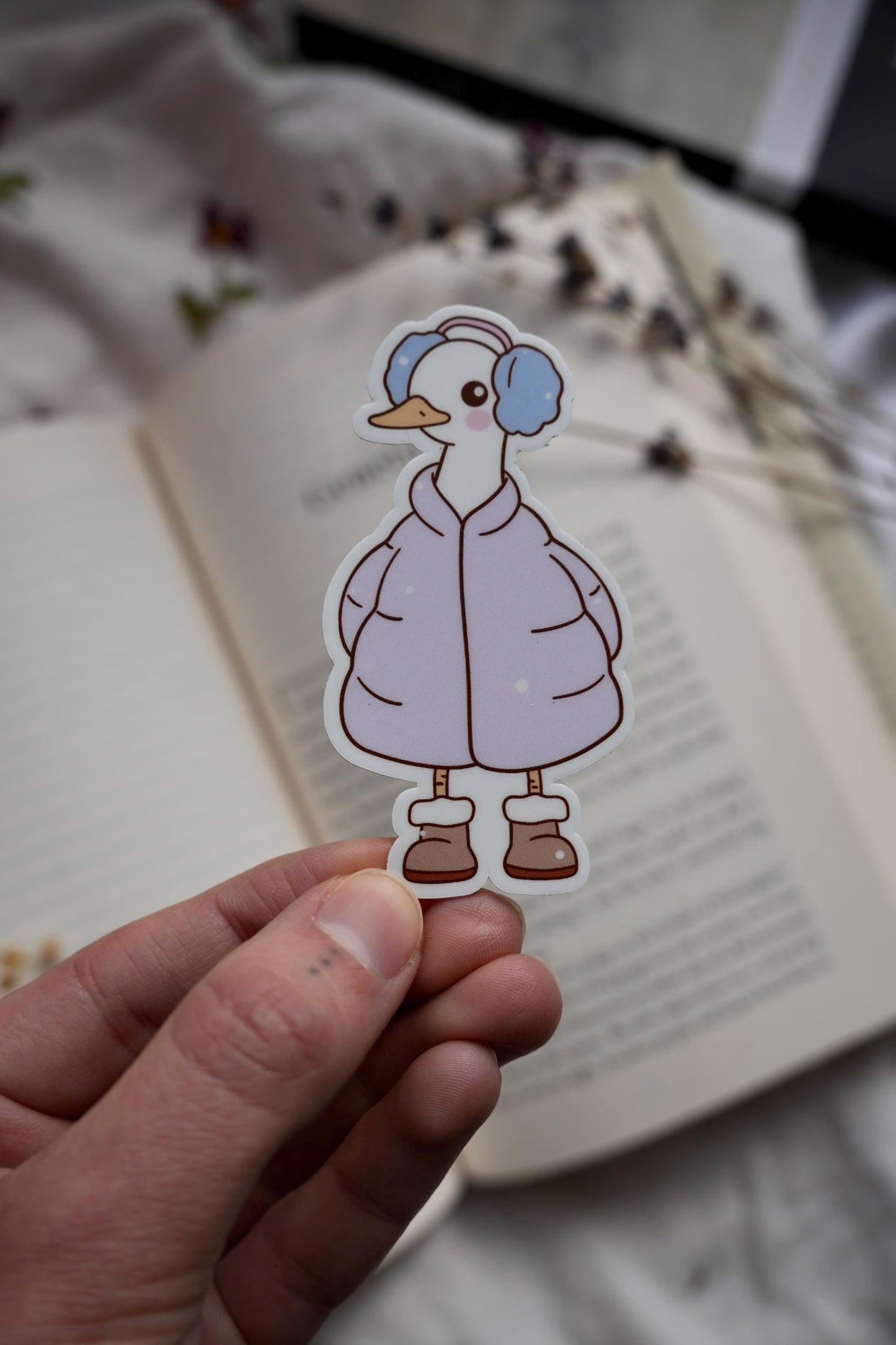Winter Silly Geese Stickers