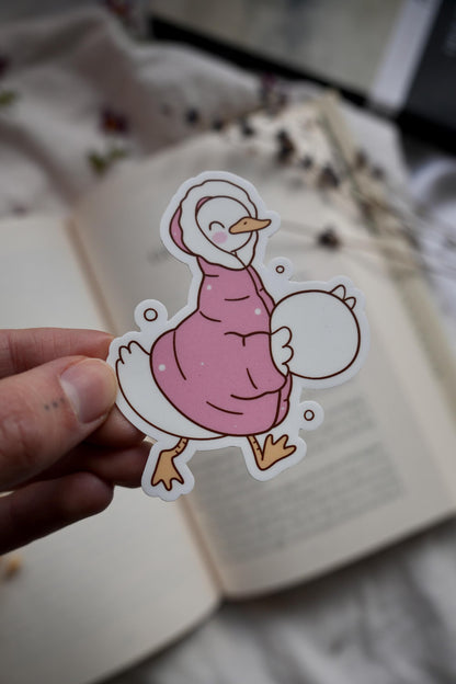 Winter Silly Geese Stickers