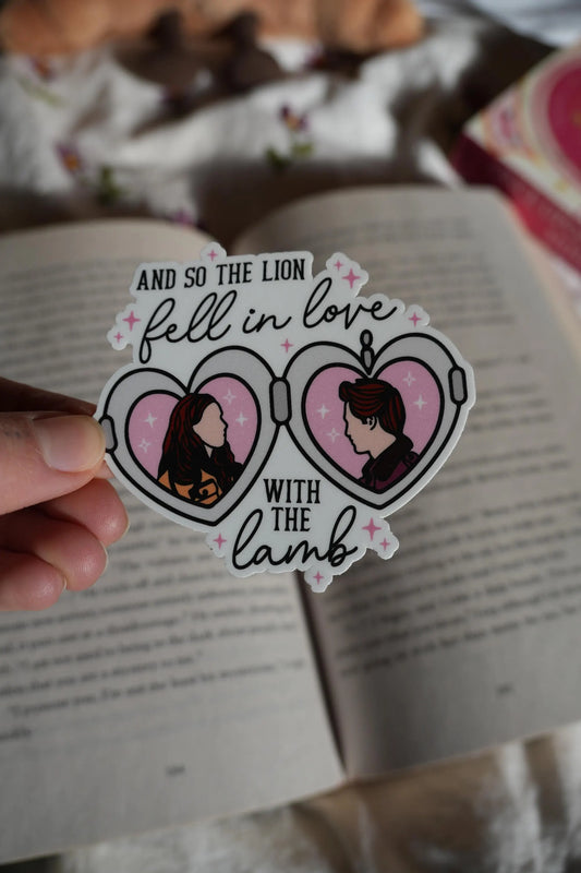 And so the Lion fell in Love with the Lamb Sticker